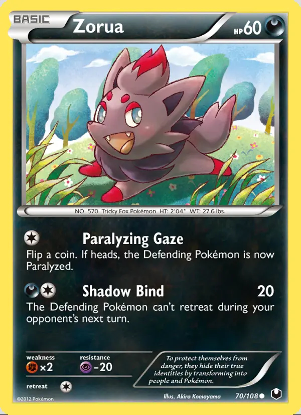 Image of the card Zorua