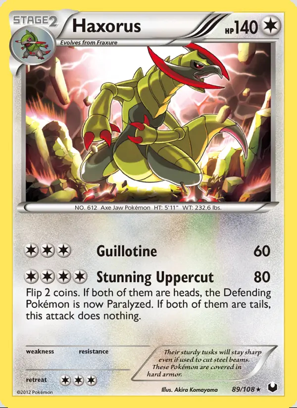 Image of the card Haxorus