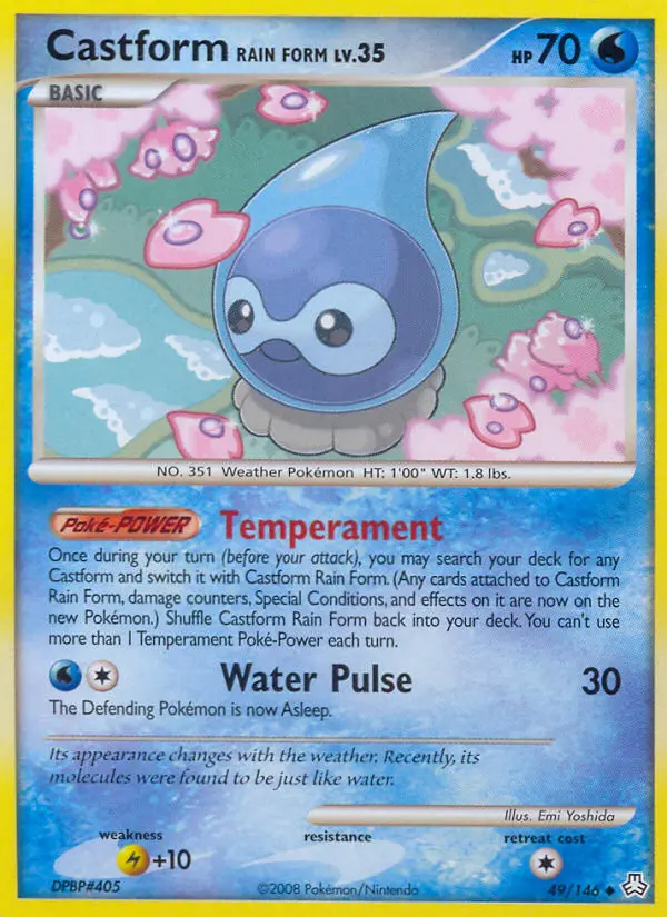Image of the card Castform Rain Form