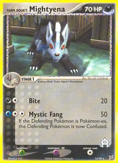 Image of the card Team Aqua's Mightyena