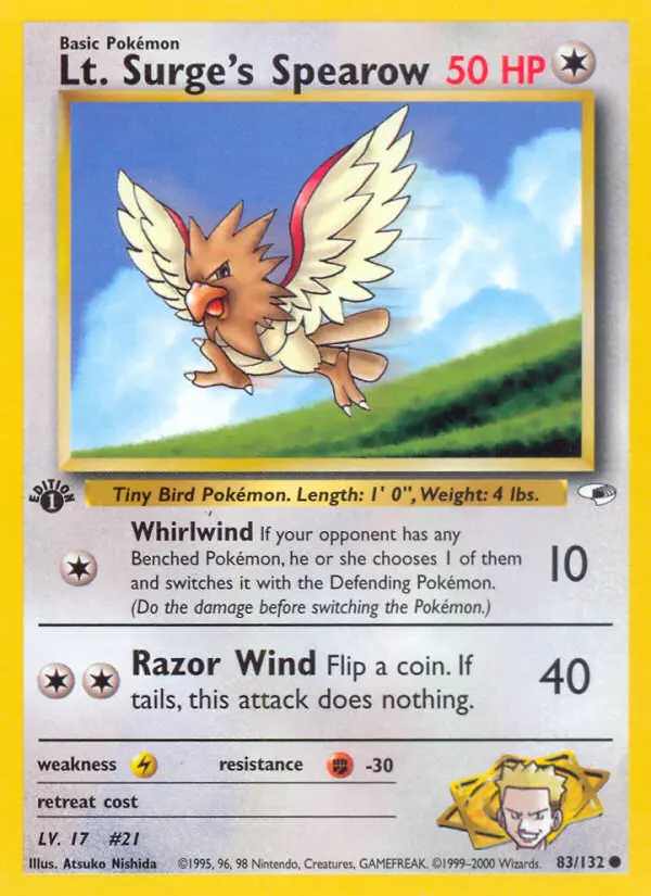 Image of the card Lt. Surge's Spearow