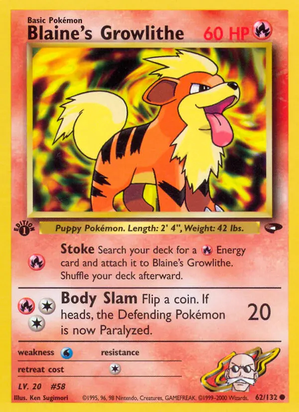 Image of the card Blaine's Growlithe