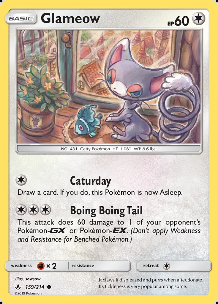 Image of the card Glameow