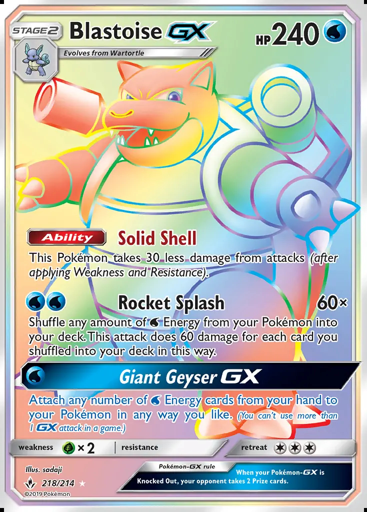 Image of the card Blastoise GX