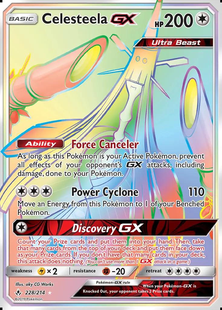 Image of the card Celesteela GX