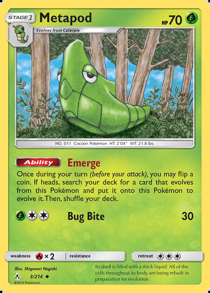 Image of the card Metapod
