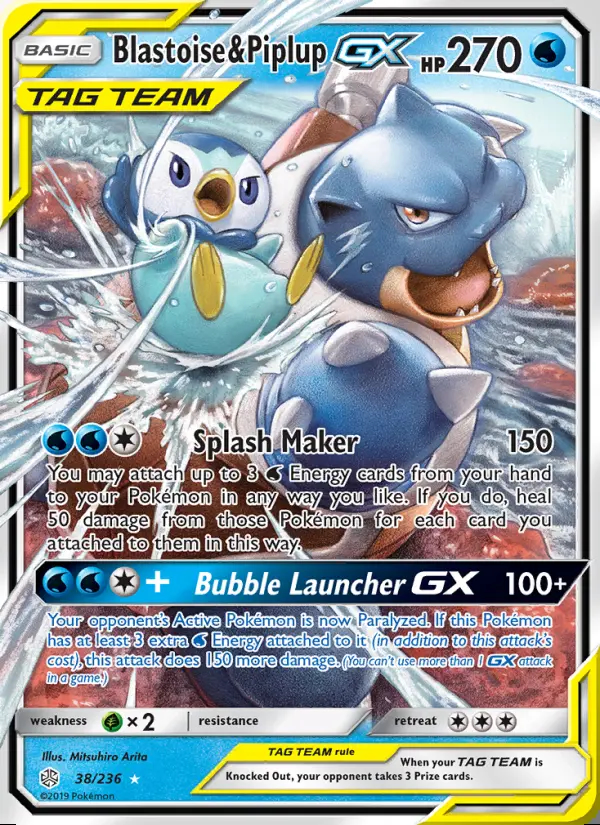 Image of the card Blastoise & Piplup GX