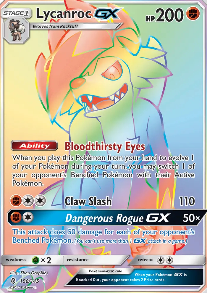 Image of the card Lycanroc GX