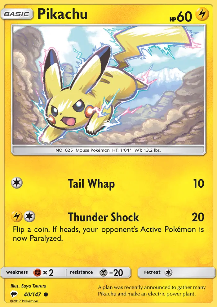 Image of the card Pikachu