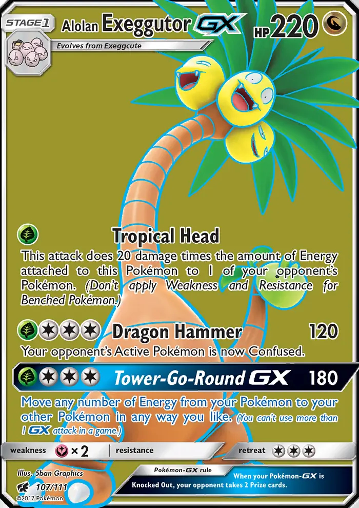 Image of the card Alolan Exeggutor GX