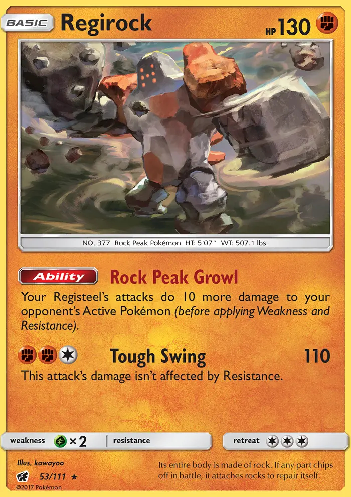 Image of the card Regirock