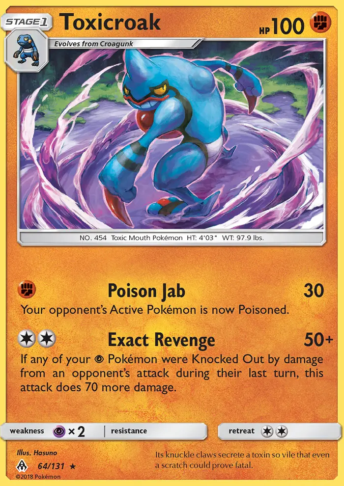 Image of the card Toxicroak