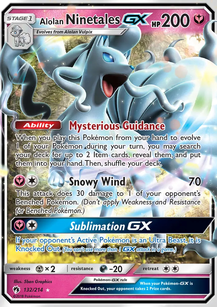 Image of the card Alolan Ninetales GX