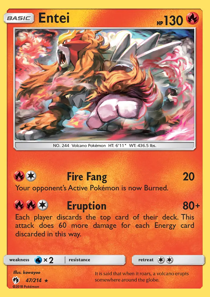 Image of the card Entei