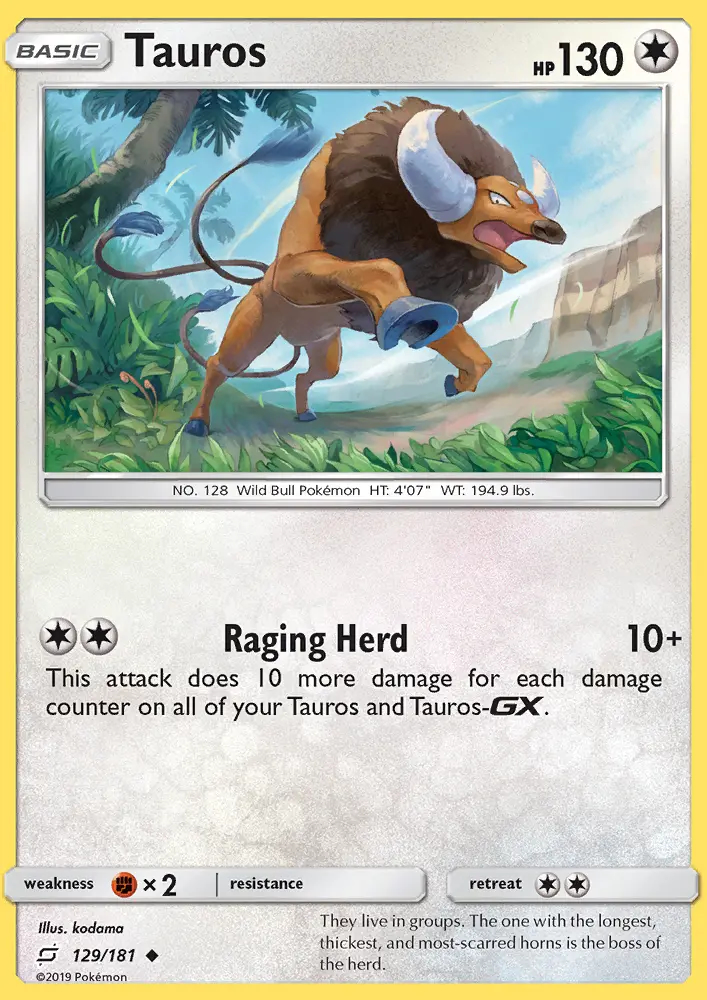 Image of the card Tauros