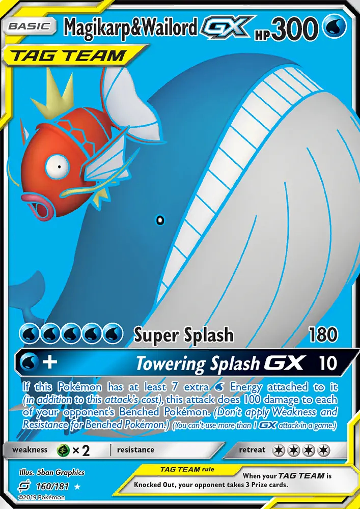 Image of the card Magikarp & Wailord GX