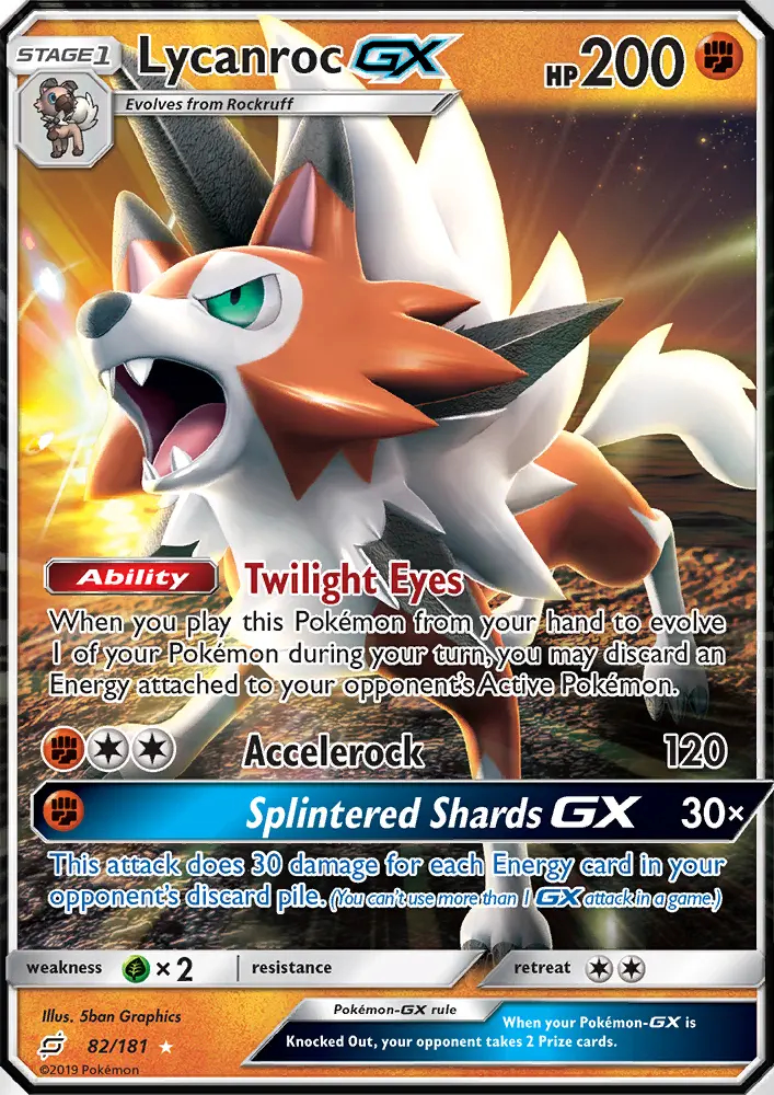 Image of the card Lycanroc GX