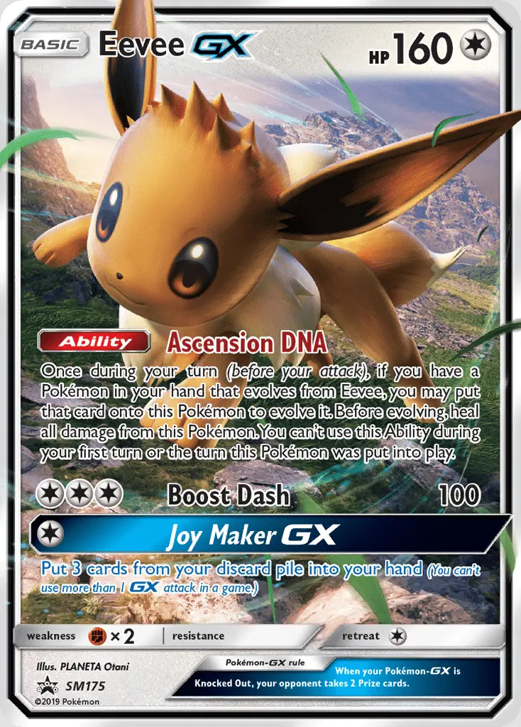 Image of the card Eevee GX