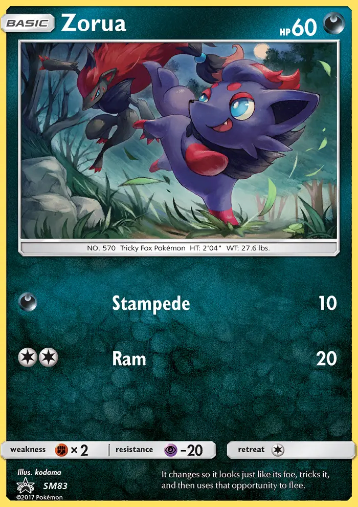 Image of the card Zorua
