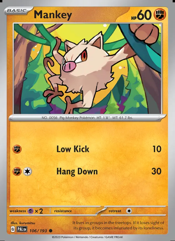 Image of the card Mankey