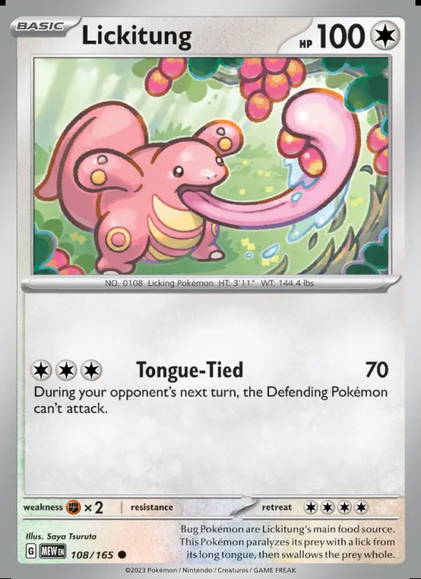 Image of the card Lickitung