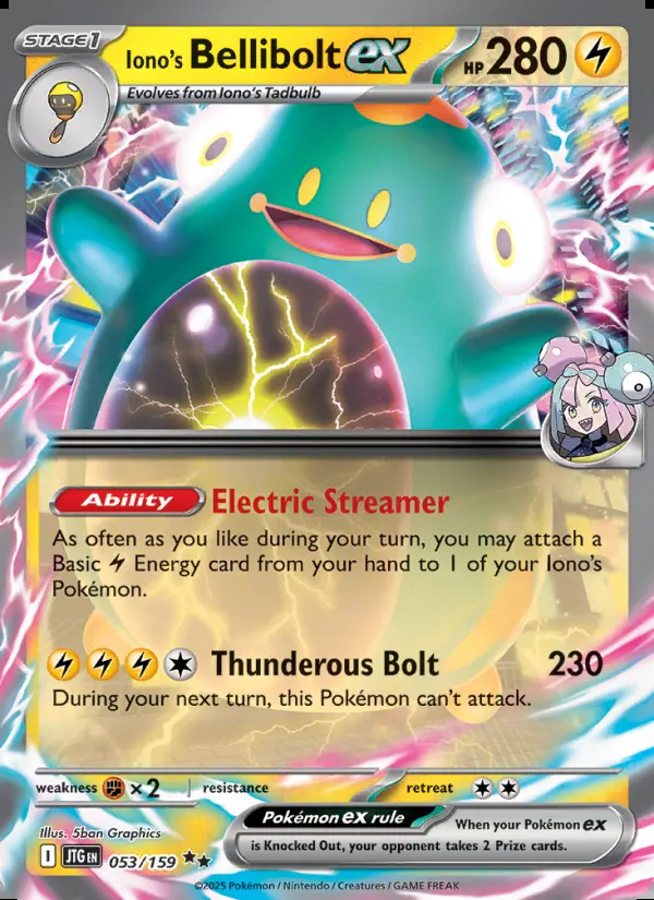 Image of the card Iono's Bellibolt ex