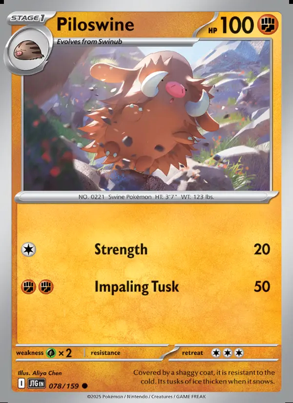 Image of the card Piloswine