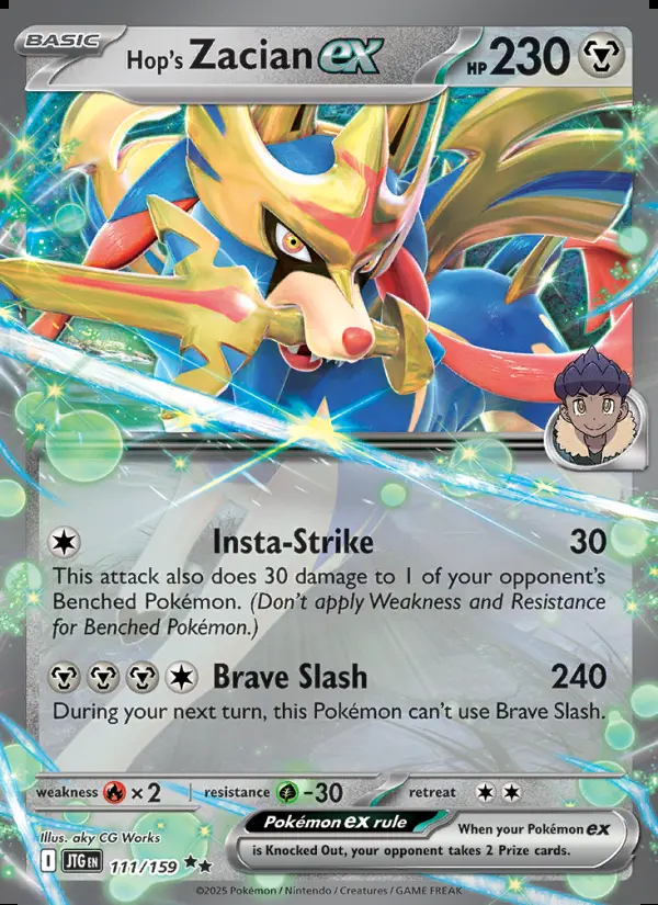 Image of the card Hop's Zacian ex