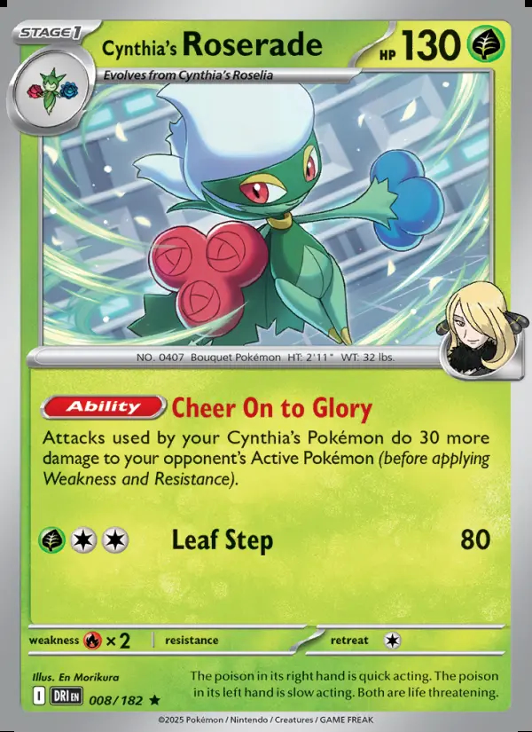 Image of the card Cynthia's Roserade