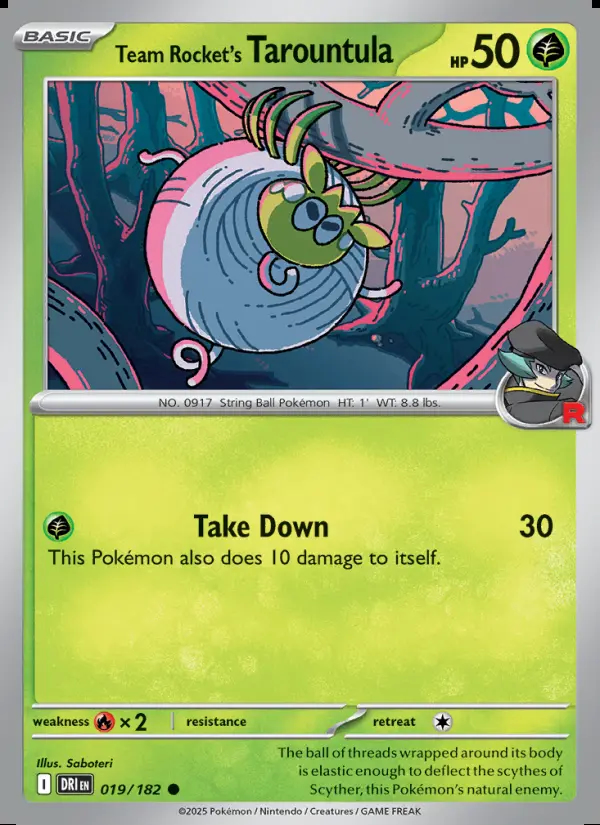 Image of the card Team Rocket's Tarountula