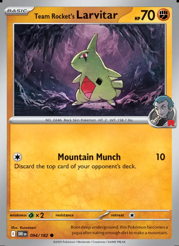 Image of the card Team Rocket's Larvitar