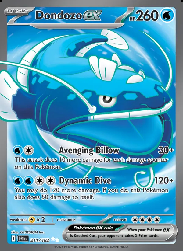 Image of the card Dondozo ex