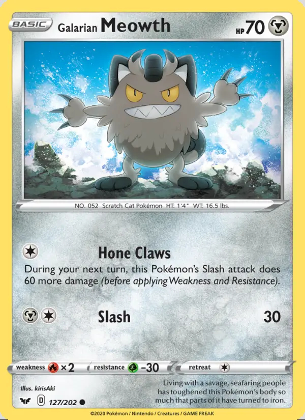 Image of the card Galarian Meowth