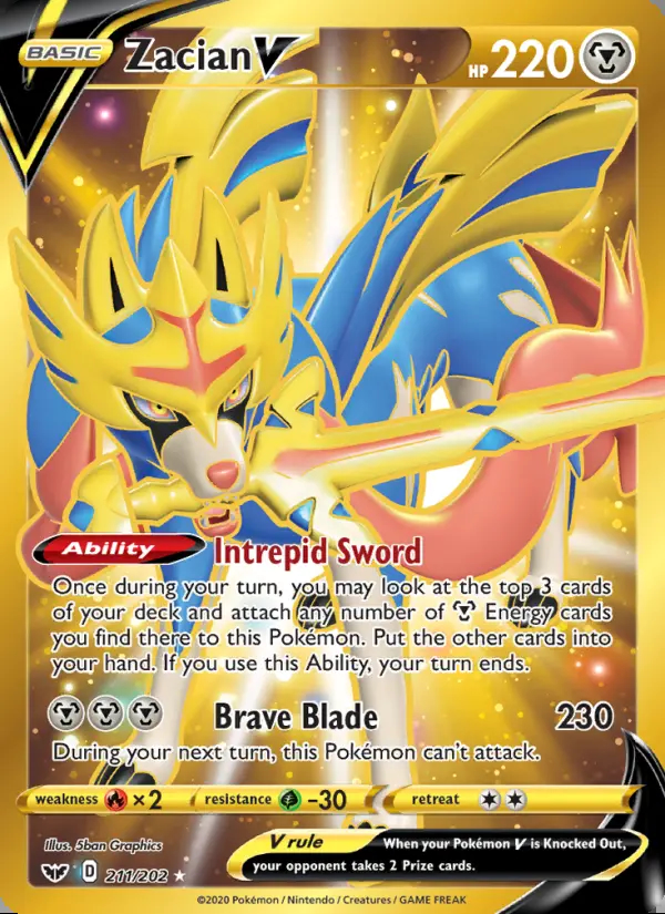 Image of the card Zacian V