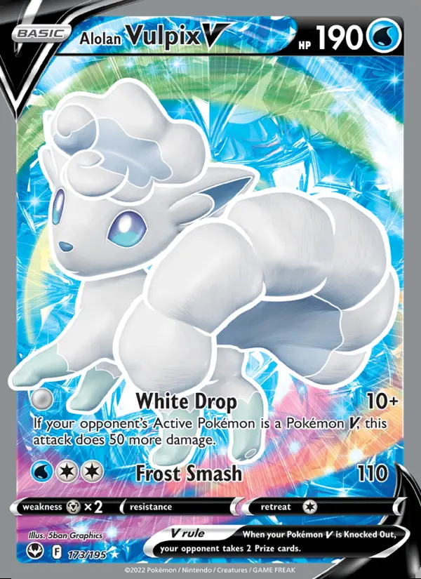 Image of the card Alolan Vulpix V