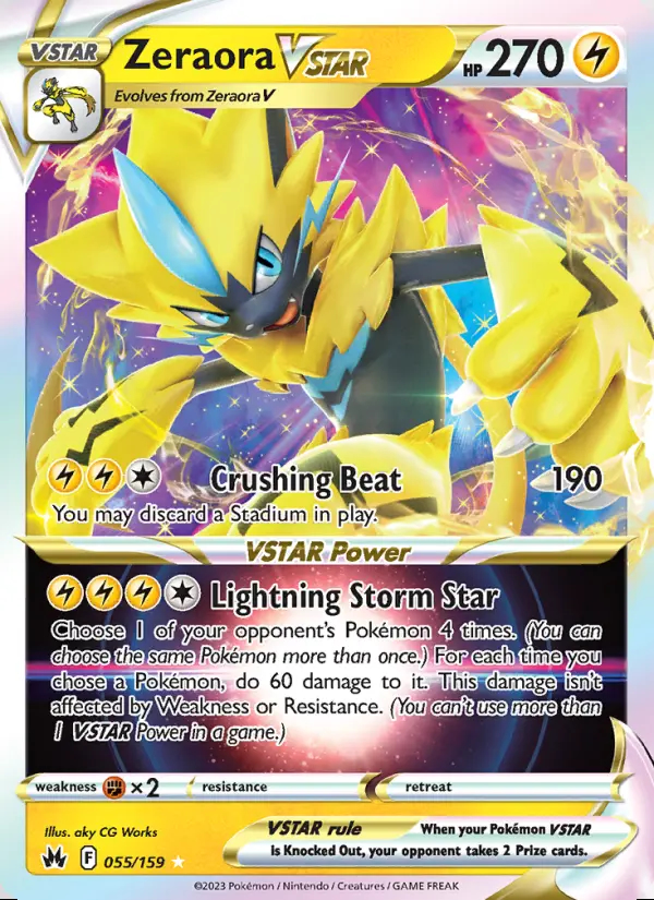 Image of the card Zeraora VSTAR