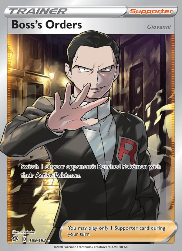 Image of the card Boss's Orders (Giovanni)