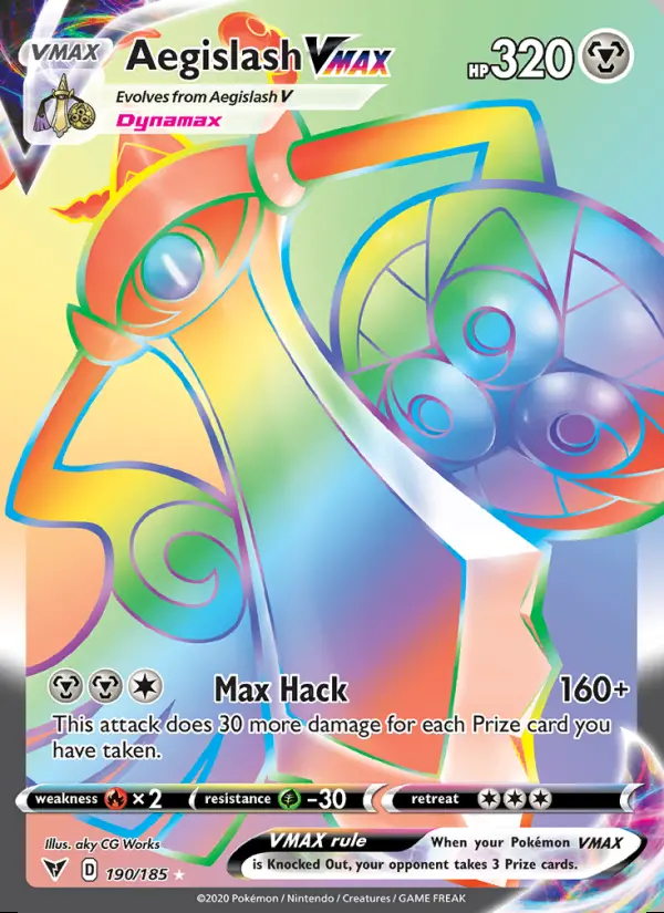 Image of the card Aegislash VMAX