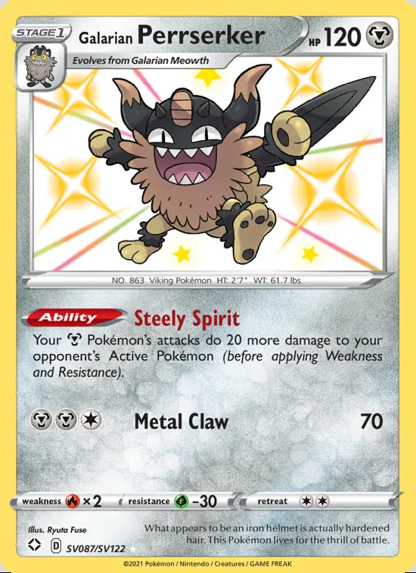 Image of the card Galarian Perrserker