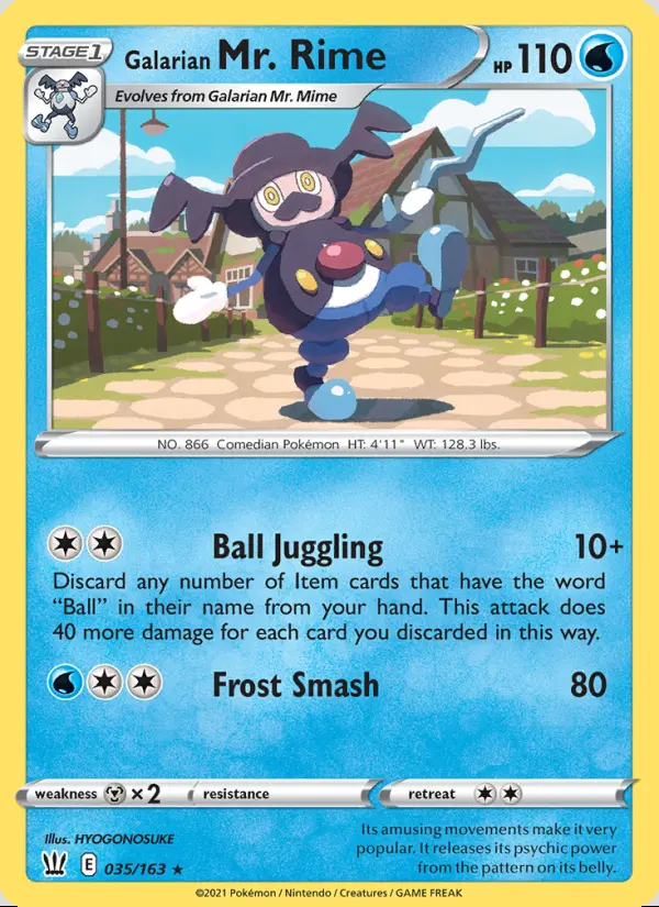 Image of the card Galarian Mr. Rime