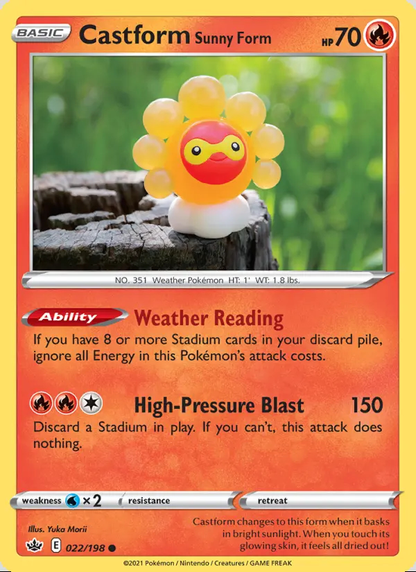 Image of the card Castform Sunny Form