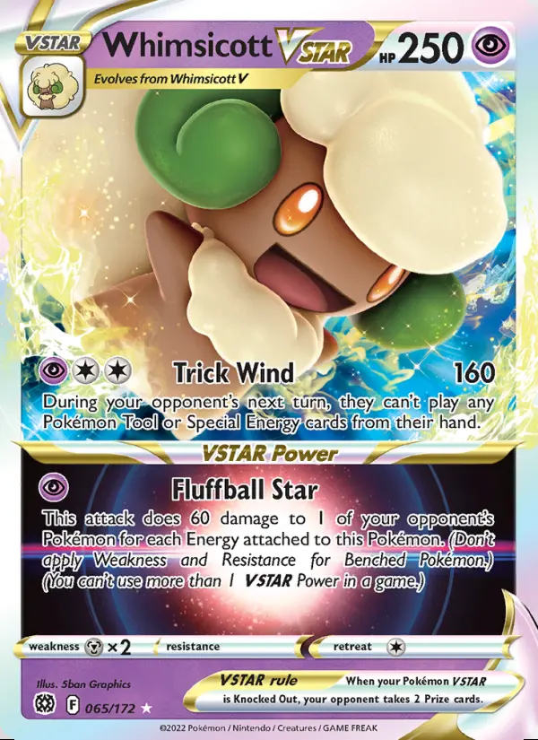 Image of the card Whimsicott VSTAR