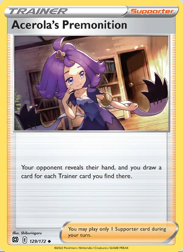 Image of the card Acerola's Premonition