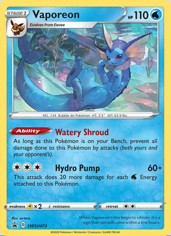 Image of the card Vaporeon