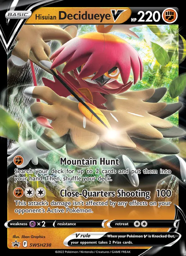 Image of the card Hisuian Decidueye V