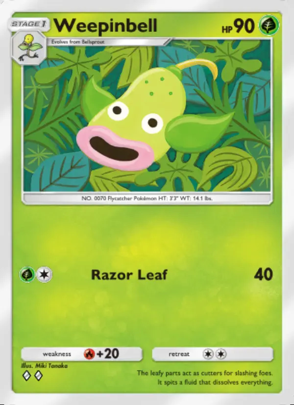 Image of the card Weepinbell