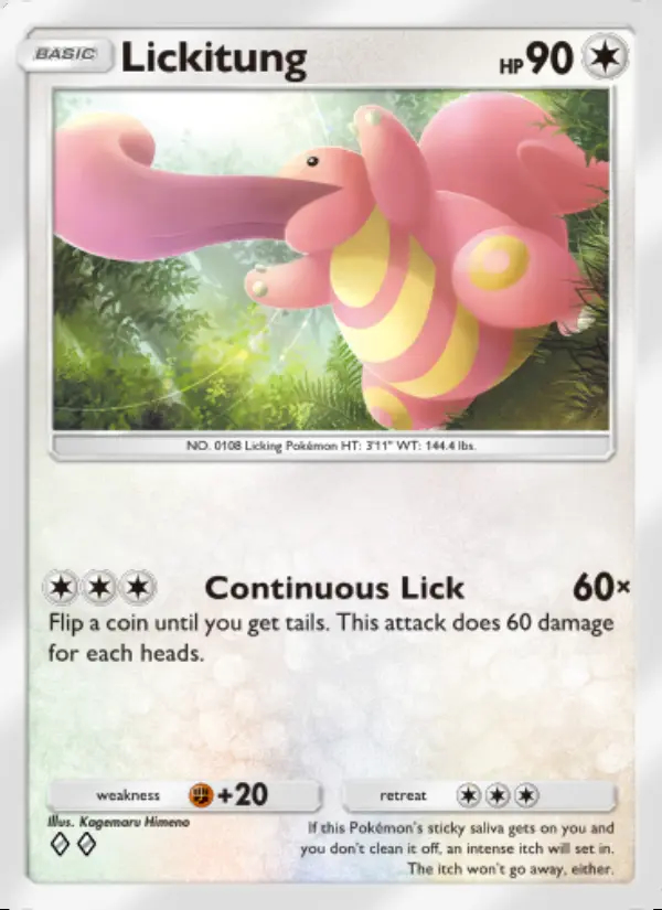 Image of the card Lickitung