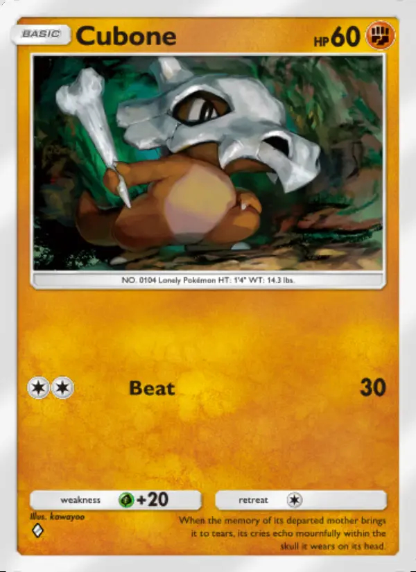 Image of the card Cubone