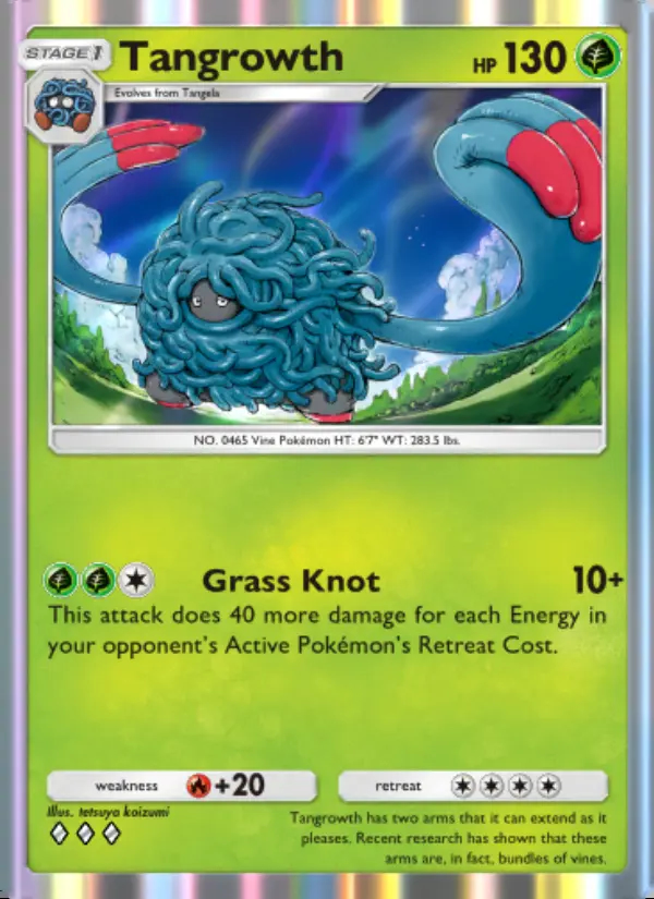 Image of the card Tangrowth