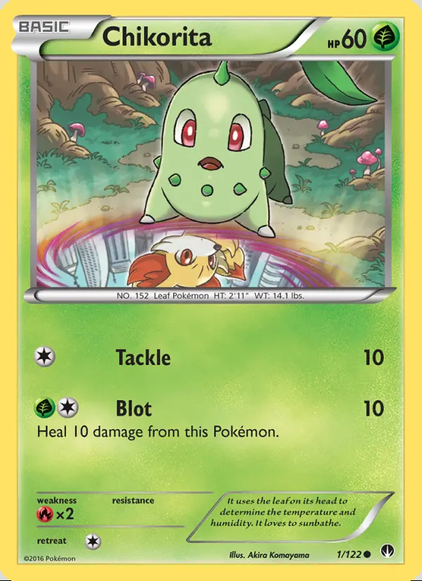 Image of the card Chikorita